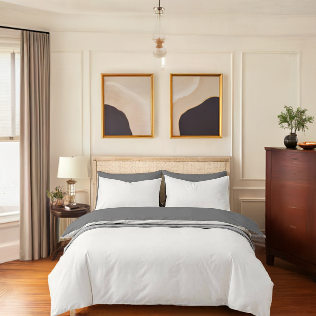 Ivory Cotton Bedsheet Set 210 TC
