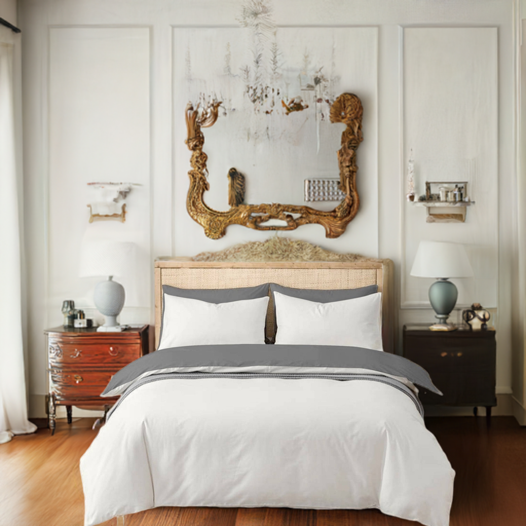 Ivory Cotton Bedsheet Set 210 TC