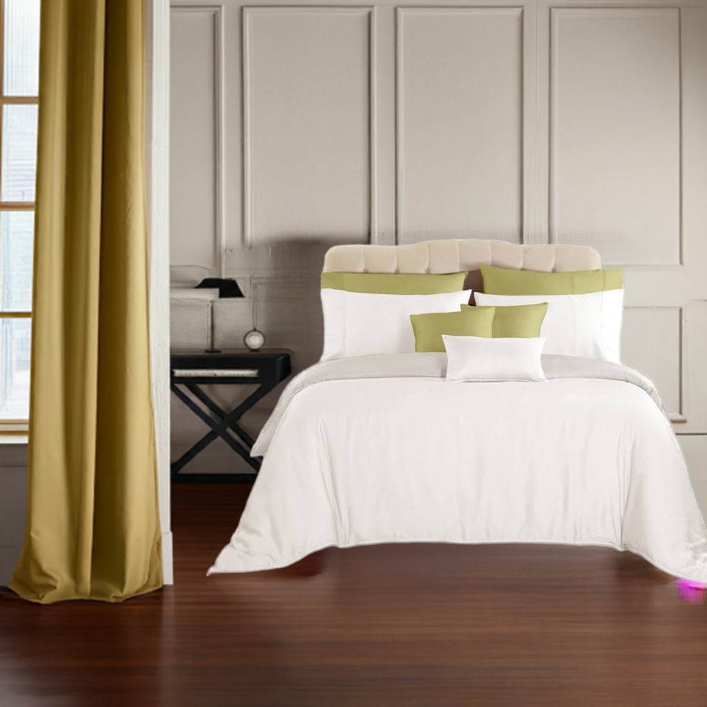 White Cotton Bedsheet Set 400 TC