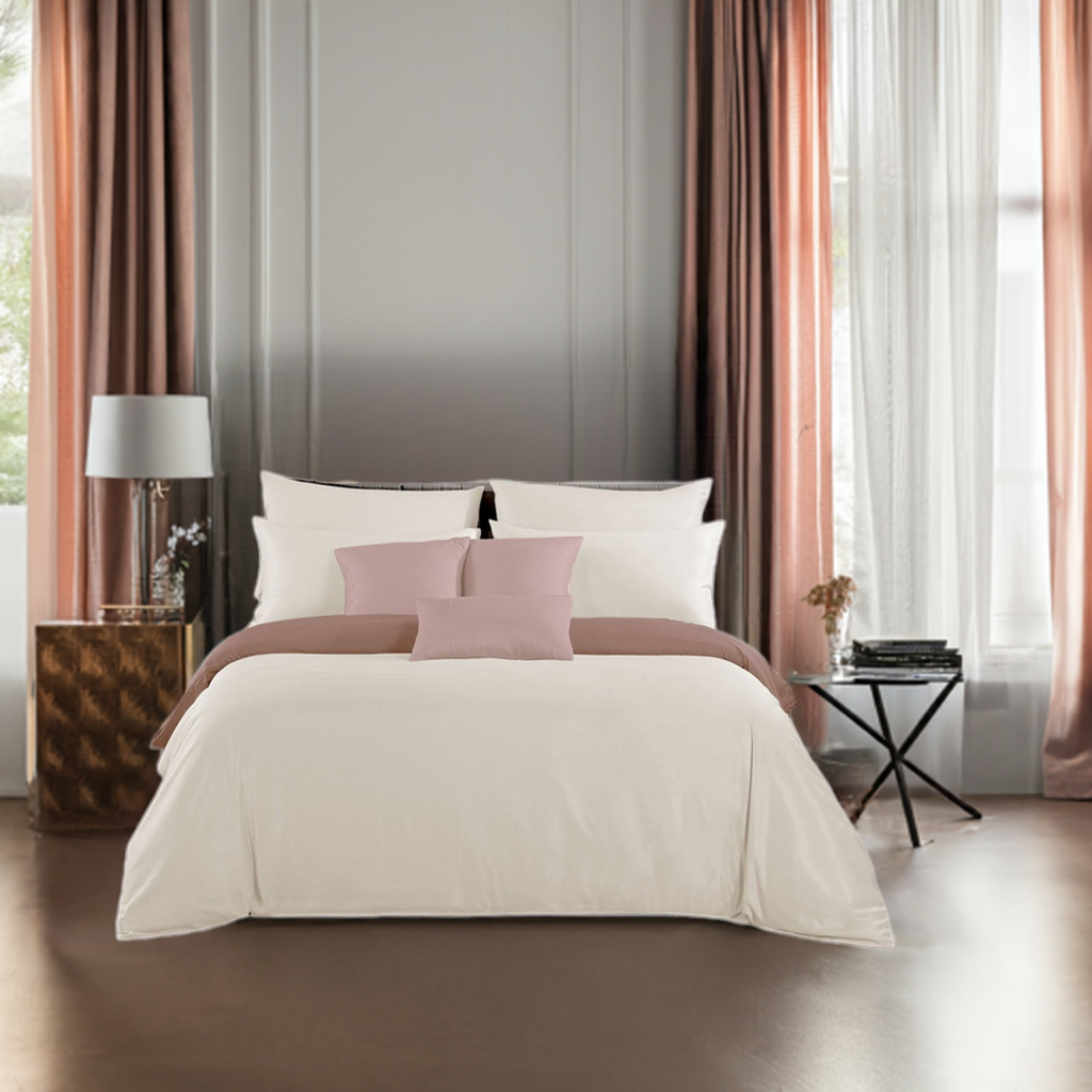 Ivory Cotton Bedsheet Set 600 TC