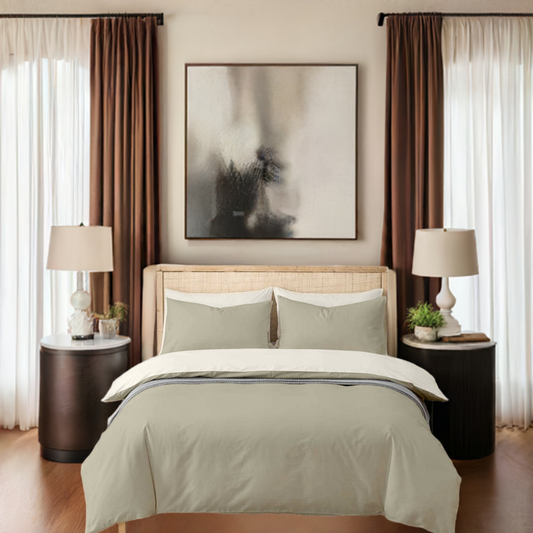 Mocha Cotton Bedsheet Set 210 TC